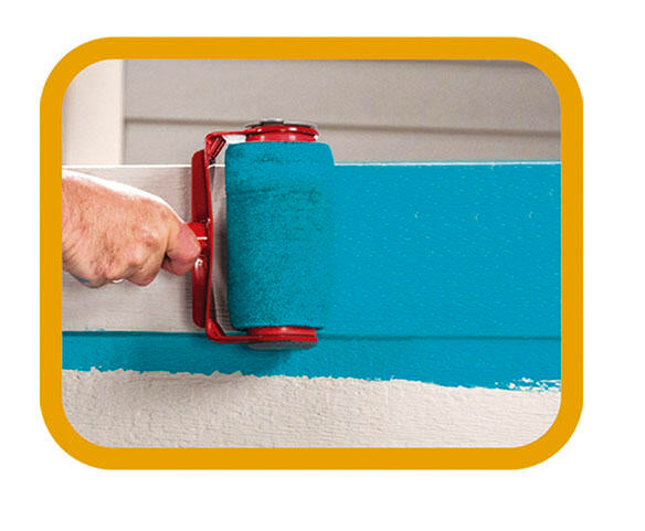 Rodillo de pintura recargable con palo extensible para áreas difíciles
